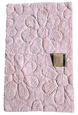 MADISON PINK DAISY FLOWERS 100% COTTON BATH FLOOR RUG MAT-20"X32"