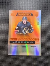 2021-22 Credentials #71 Jake Leschyshyn Debut Ticket Access RC Orange /149 Vegas