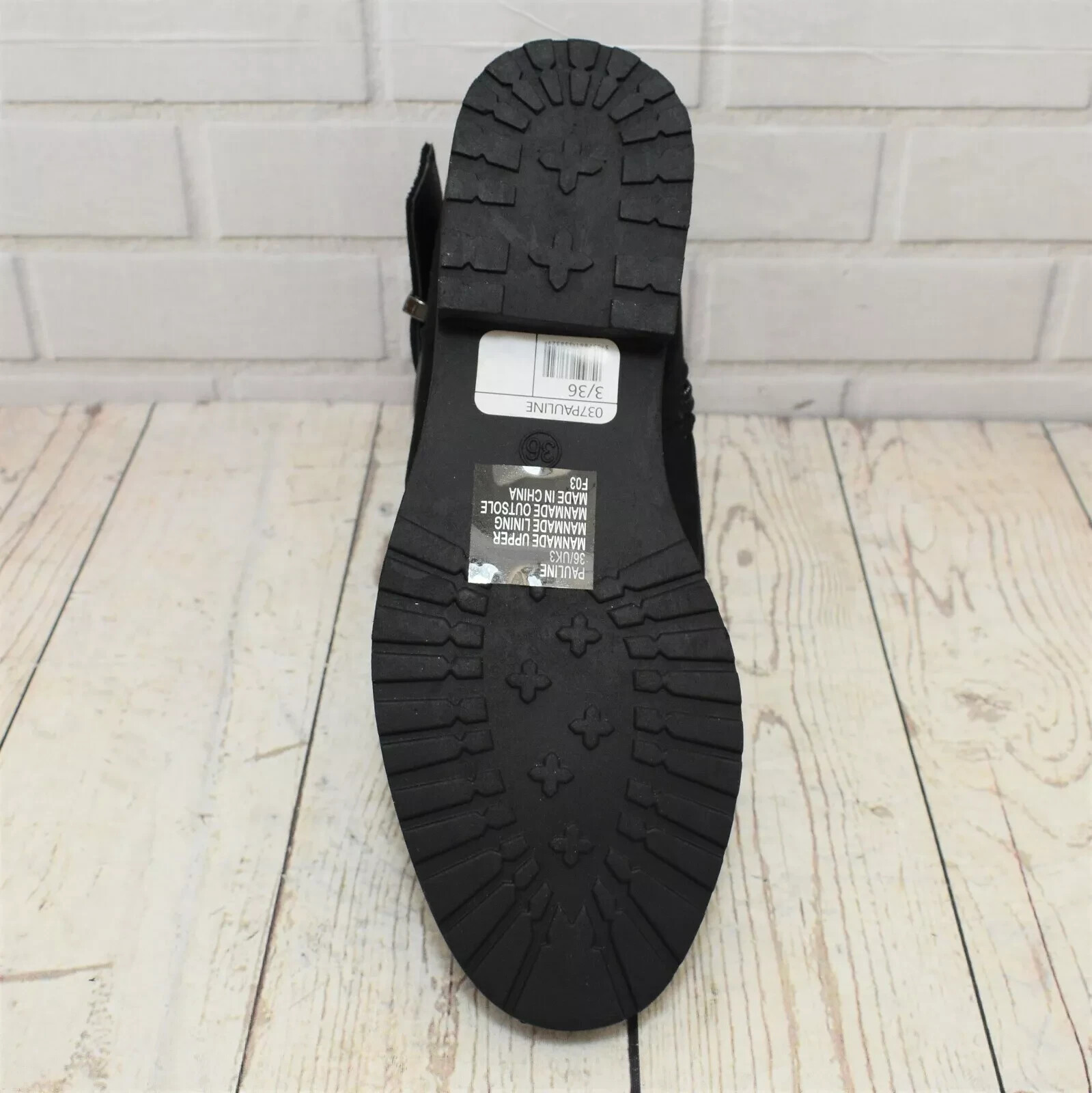 Womens Head over Heels Pauline Black Low Heel Zip Up Ankle Boots UK 3 RRP. £70 image 5