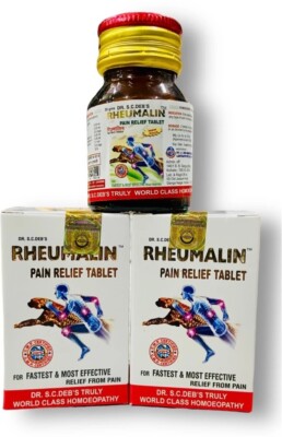 2 x Dr. S C DEBS Homeopathy Rheumalin (90 Tablets) Relief from Joint Discomfort