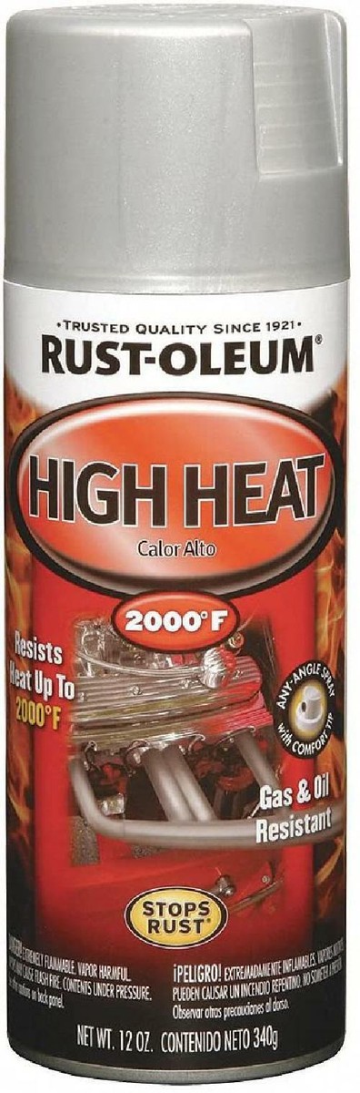モデーア　ミネラルソリューションズ Rust-Oleum 248904 Paint Spray Hi Heat Alum 12Oz, 12 oz, Flat
