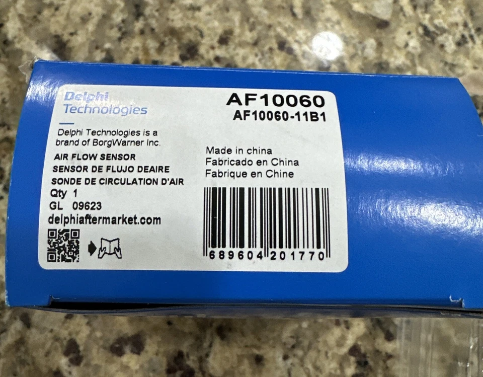 Sensor medidor de flujo de aire Delphi AF10060 para Cadillac Chevy GMC Foto 4 de 4