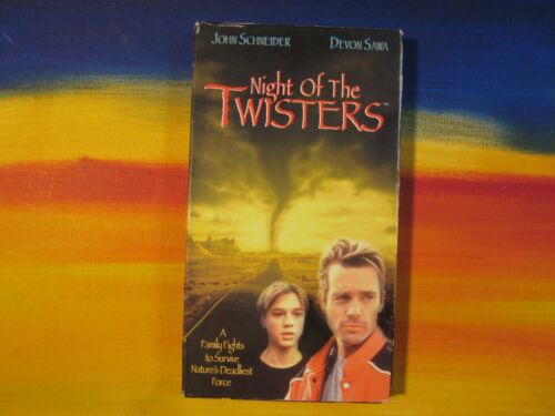 Adaptation tornado Night of the Twisters John Schneider Grand Island. Bande film VHS - Photo 1 sur 3