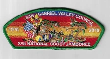 XVII National Scout Jamboree JSP San Gabriel Valley Council, BSA 1910-2010 GRN B