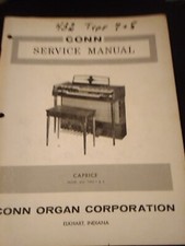 Conn 432 Type 7  8 Service Manual Caprice  Minute Organ Original