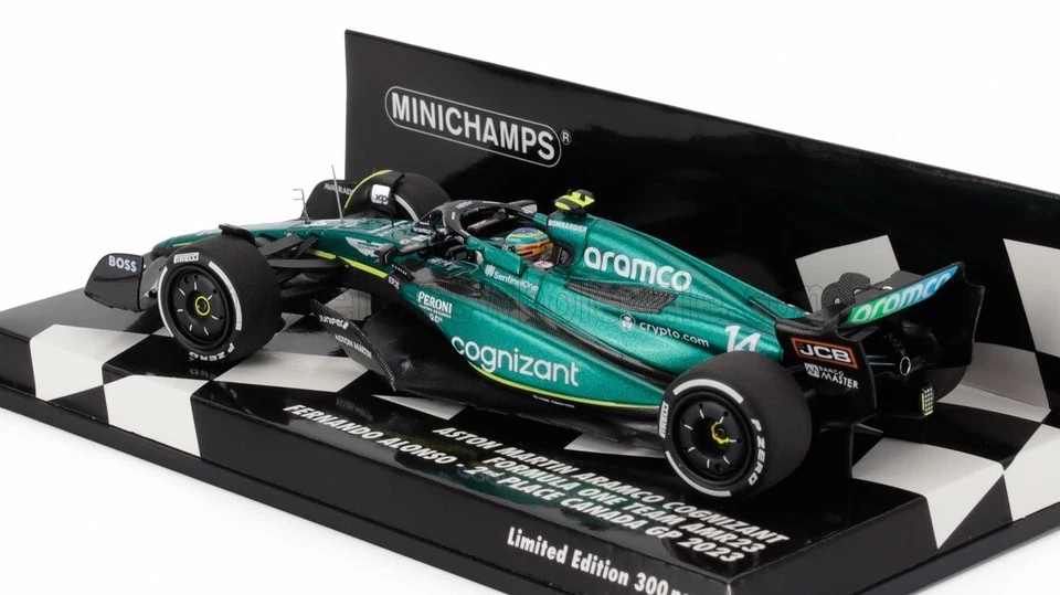 Fernando Alonso Aston Martin Canada GP 2023 Scale 1/43 Minichamps - Image 2 of 2