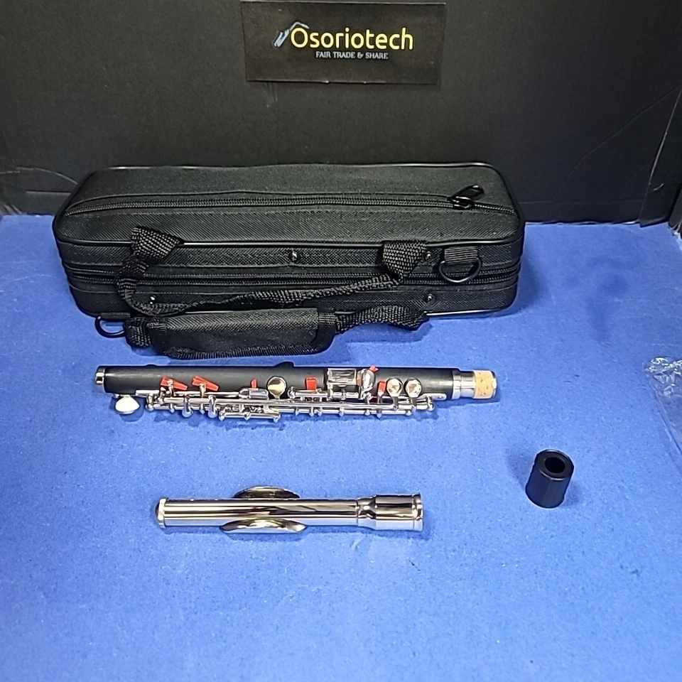 Advanced Piccolo Con Estuche Llave C Níquel Plateado Bonito Sonido ABS Foto 4 de 4