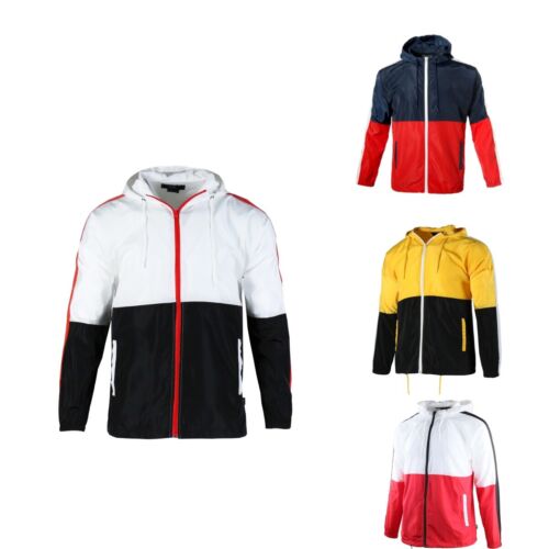 Lightweight Water-Resistant Windbreaker Zip-Up Hoodie Windproof Jacket for Men - Picture 10 of 30
