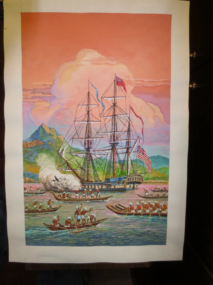 Originalzeichnung Firuz Askin 42 x 60 cm. Unveröffentlicht Sehr schön Seepiraten - Bild 4 von 4