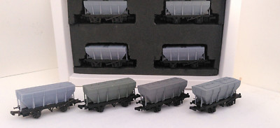 Spur N LMS/LNER Soda Asche Trichterwagen 4 Stück