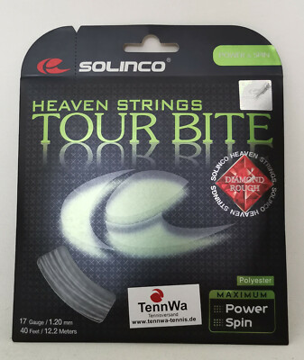Tennissaite 12,2m SOLINCO Tour Bite Diamond Rough (1,08 /lfd.m) - starker Spin!