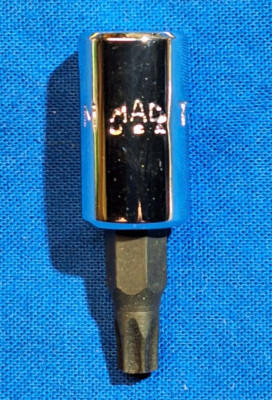 Mac Tools MT27H 1/4'' drive T27 Tamper Resistant Torx bit socket  BRAND NEW
