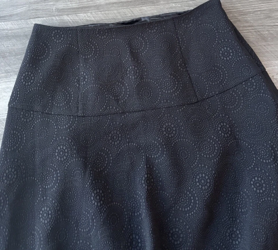 Kensie Black Circle Skirt Size S NWT Zip Short Mini Lined - Image 3 of 4