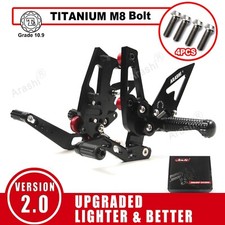 For Triumph Speed Triple 1050 2011 2012 2013 2014 2015 Rearsets Foot Pegs Pedals