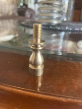 1” Solid Brass Lamp SHADE FINIAL RISER EXTENDER TOPPER