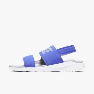 nike tanjun sandals blue