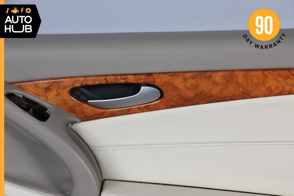 09-12 Mercedes R230 SL550 Panel de puerta interior lado del pasajero derecho beige OEM 79k Foto 4 de 4