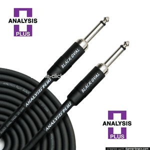 Analysis-Plus-15ft-Black-Oval-Guitar-Bass-Cable-with-Straight-Straight-Plugs