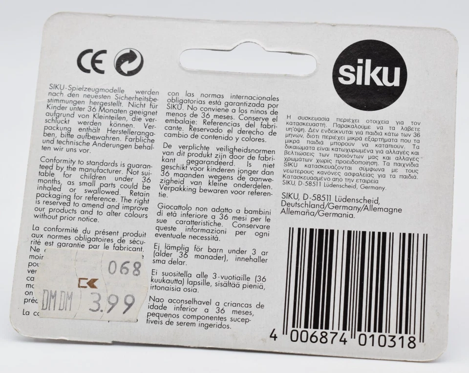 SIKU 1031 Mini Cooper green. 1:55. metal. blister card. Germany - Image 2 of 4