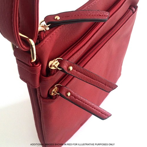 Cross Body Bag Ladies Over Shoulder Messenger Satchel Multi Compartment - Picture 263 of 832