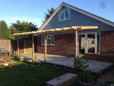 Wooden Lean To Pergola Car Port With Or Without Polycarbonate
