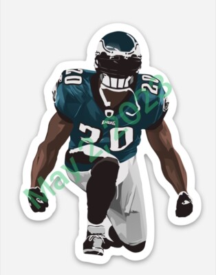 Brian Dawkins #20(Sticker) -Philadelphia Eagles Vector art NFLdecal Man Cave