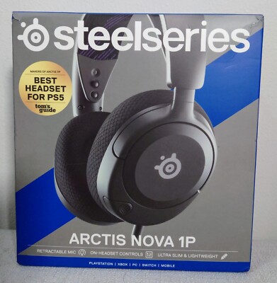SteelSeries Arctis Nova 1P Over-Ear Gaming Headset - Black *Open Box*
