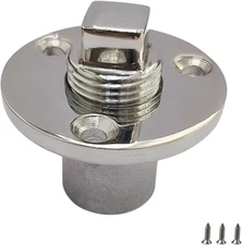 NRC&XRC Stainless Steel 316 Boat Garboard Drain Plug Marine Bilge silvery 