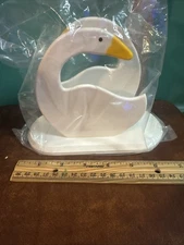 Avon Collection Geese Napkin Holder with Box In Sealed Bag Vintage Collectible