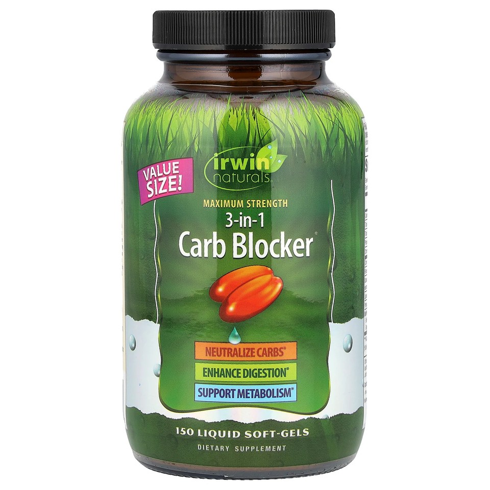 3-in-1 Carb Blocker®, Maximum Strength, 150 Liquid Soft-Gels