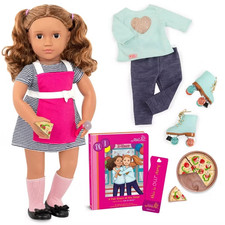 Our Generation Isa with Storybook Outfit 18" Posable Cooking Doll