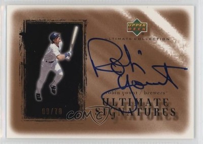 2001 Ultimate Collection Signatures Copper 9/70 Robin Yount #RY Auto HOF 4f5