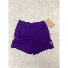 Nike Kobe Bryant Dri-FIT Basketball Shorts Boys Purple Gold 86M829-P51 NWT