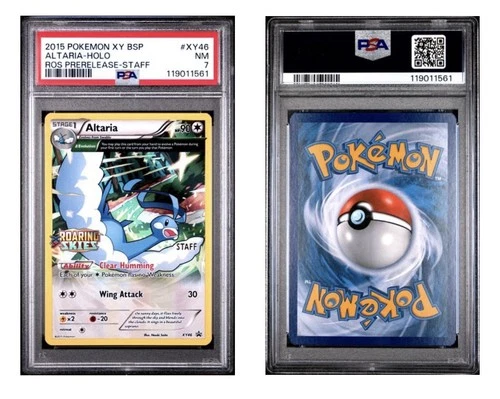 XY Black Star Promo Altaria XY46 Roaring Skies Prerelease STAFF PSA 7