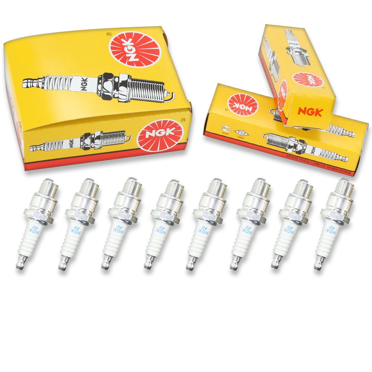8 pc NGK 4322 BR8HS Standard Spark Plugs for WR4AC W24FSR TR24 S41FR QL78C S ar