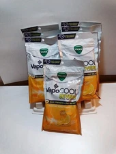 7 Pkgs Vicks VapoCOOL Severe * Honey Lemon Chill * 45 ct *315 Total Expire 12/25