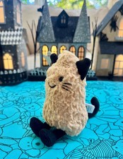 Jellycat Amuseables Erdnuss Katze Outfit Brandneu mit Etikett mit Staubbeutel Stofftier