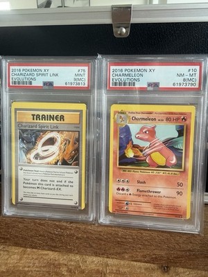 Pokemon Charizard Charmeleon Evolution Misscut (MC) 2016 XY PSA