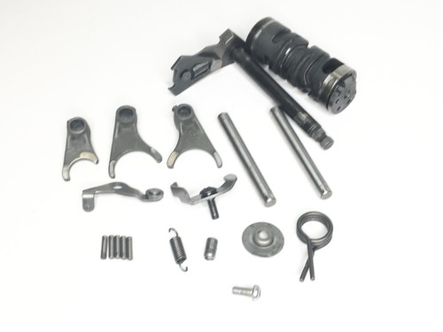 ☑️1984 84 Kawasaki KX80 KX 80 Engine Transmission Shift Forks Drum Shaft Pawl