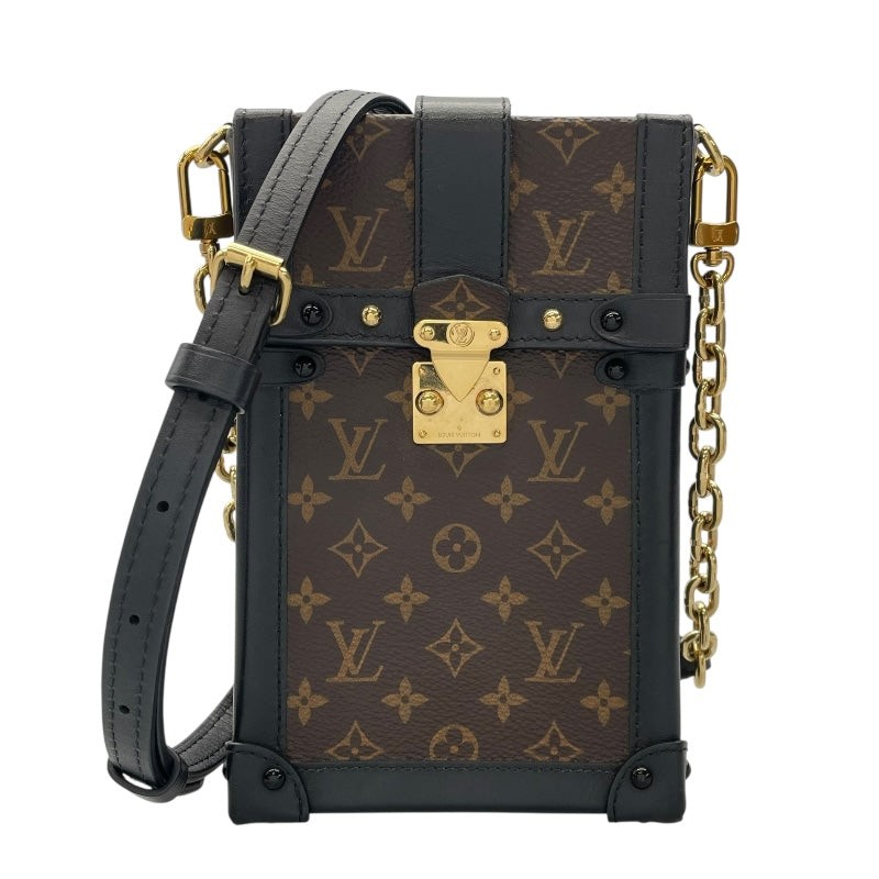LOUIS VUITTON Monogram Canvas Pochette Trunk Vertical Shoulder Bag M63913 #2328