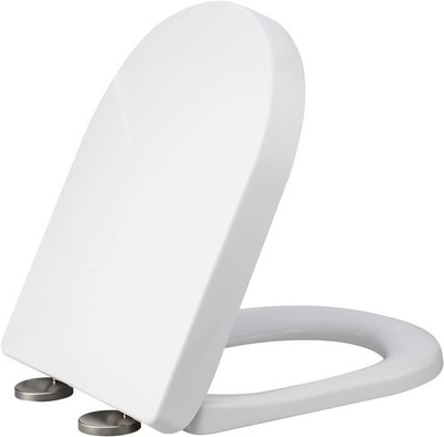 D-Form WC Sitz Toilettendeckel Absenkautomatik Toilettensitz Klodeckel EasyClose