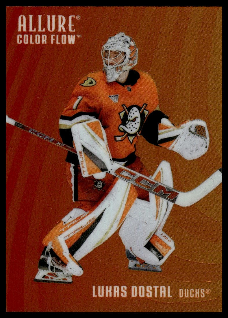 2025-26 Upper Deck Allure #CF-13 Lukas Dostal Color Flow Red-Orange