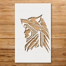 Majestic Wolf Running Wildlife Decor Stencil for Nature - Inspired Art - Stenci…