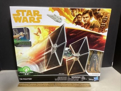 Hasbro E0327 Star Wars Force Link 2.0 Tie Fighter & Tie Fighter Pilot Figure At