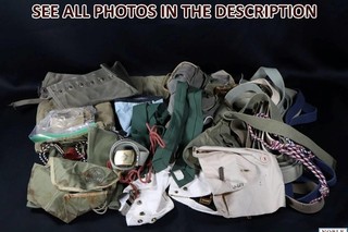 Boy Scouts BSA Uniform Equipment Lot Belts Bags Spats Gaiters Vintage (JS)