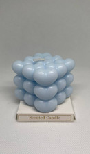 Blue Candle Bubble Cube Scented Candle Aesthetic Decorative Wax Gift