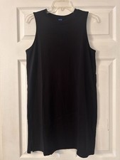 Old Navy Mini Shirt Dress, Size M Black Sleeveless, Cotton