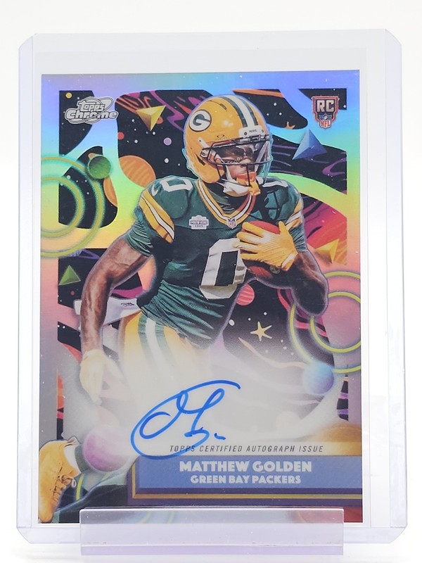 MATTHEW GOLDEN 2025 TOPPS COSMIC CHROME ROOKIE AUTO REFRACTOR #CCA-MGO Q3701
