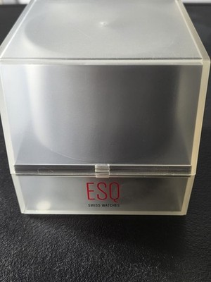 ESQ E5249 Women Watch 25mm White Dial Diamond Accent Steel Swiss New Battery 6\