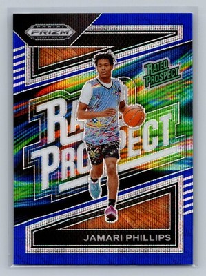 2024 Prizm Draft Picks Jamari Phillips Rated Prospect Blue Wave #/249 #14